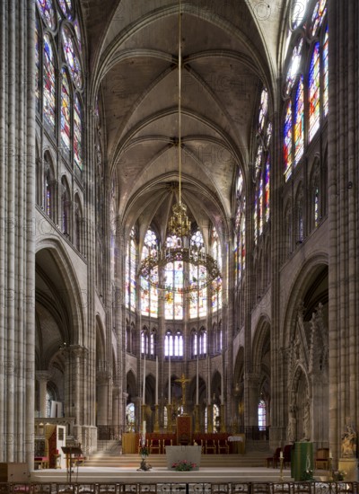 View into the choir to the east, St., Sankt, Saint
