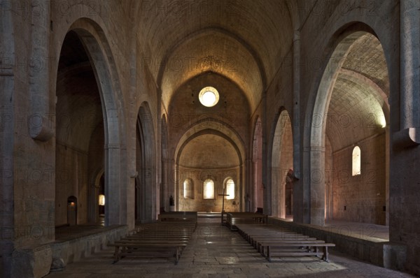 Cistercian monastery founded in 1146, church, interior facing east, St., Sankt, Saint