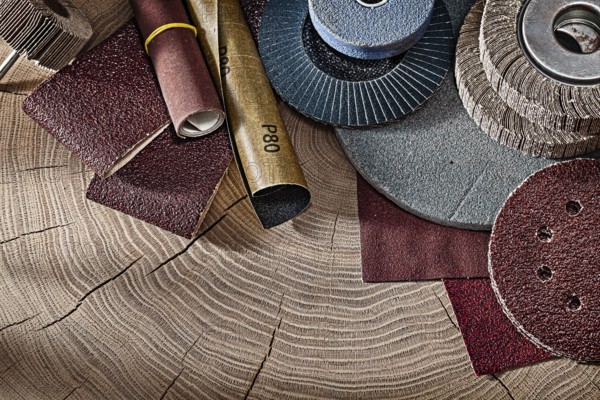 Abrasive Tapes Sheets And Wheels On Wood