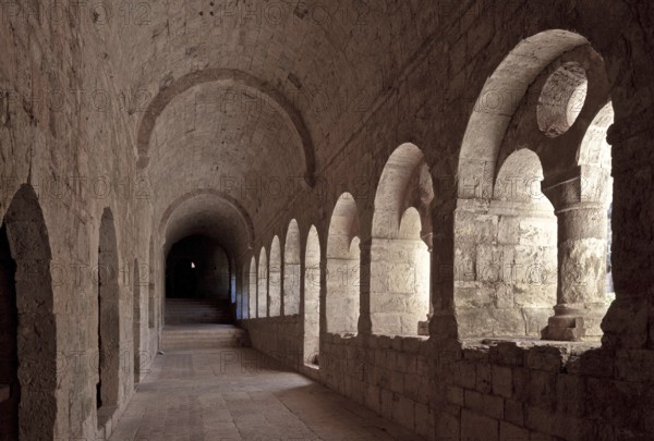 Cistercian monastery founded in 1146, cloister, east wing facing south