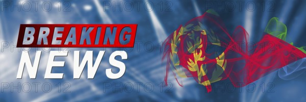 Eritrea Breaking News, Smoke Flag Background