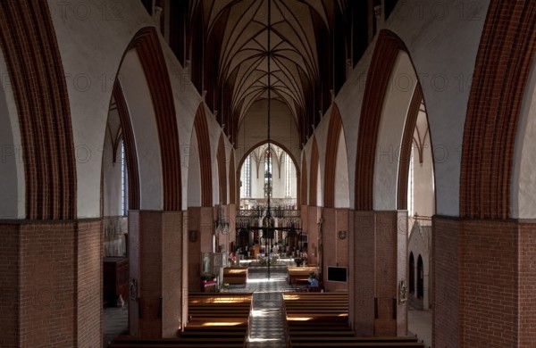 View from the organ loft to the east into the church, St., Sankt, Saint