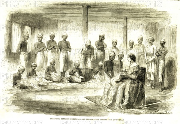 The David Sassoon industrial and reformatory institution, 10th September 1850, Bombay now Mumbai,