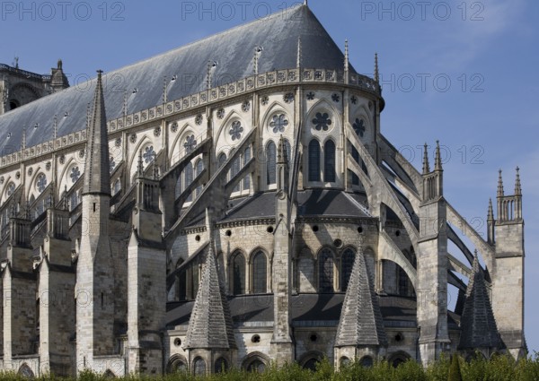 Bourges, Cathedral. Choir from south-east, St, Saint, Saint
