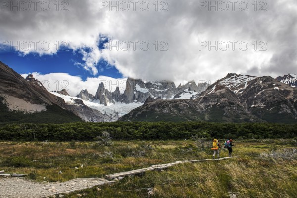 Laguna de los Tres with a view of the summit of Fitzroy, El Chaltén, Los Glaciares National Park,