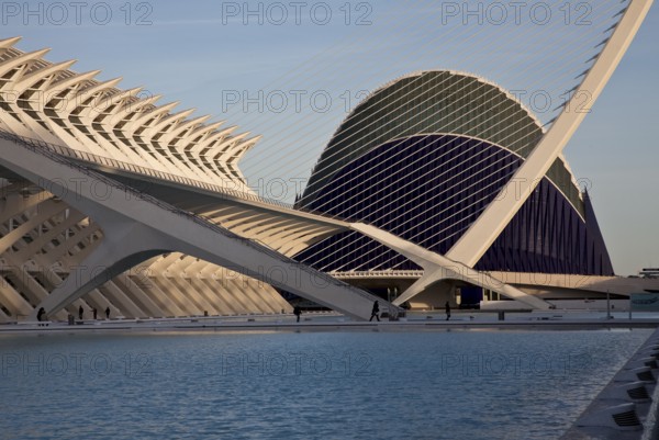 City of Arts and Sciences (cat./val. Ciutat de les Arts i de les Ciències), left MUSEO DE LAS