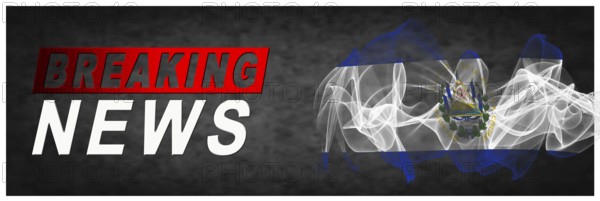 El Salvador Breaking News, Smoke Flag Background