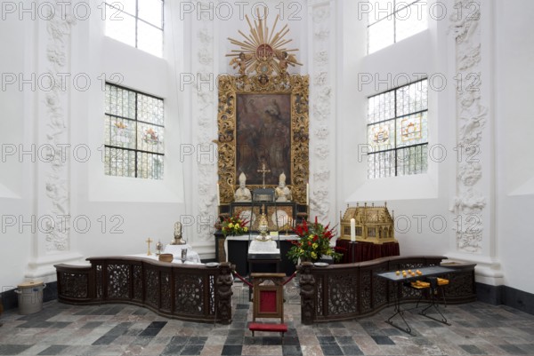 Cornelius Chapel, altar with relics, St., Saint, Saint