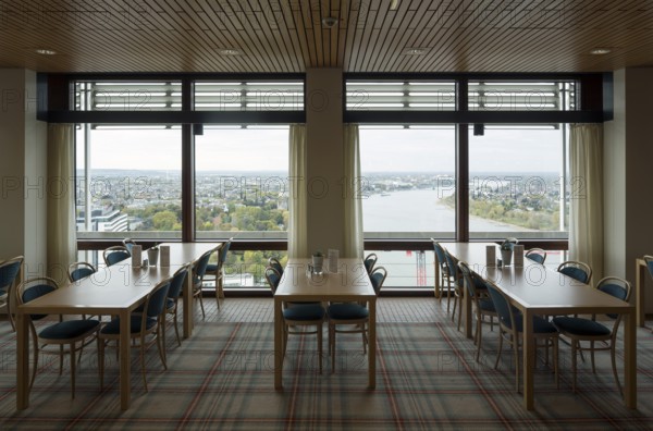 Former high-rise parliament building Langer Eugen, built 1966-1969 by Egon Eiermann, today