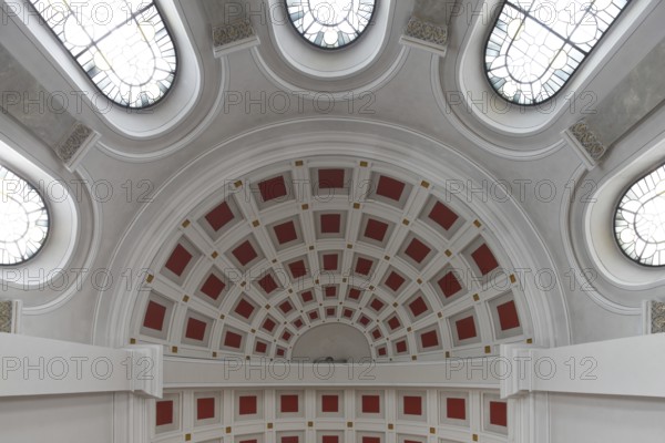 Built in 1830 by Georg Moller, rebuilt 1949-1953, vaulted cap in the choir apse, St., Sankt, Saint