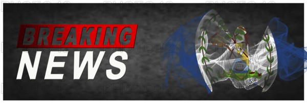 Belize Breaking News, Smoke Flag Background