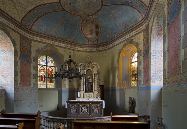 Quarry stone chapel on the foundations of a chapel from 1718, built by Abbot Ludwig von Sickingen,
