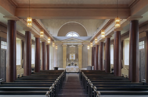 Built from 1829 to 1833 to designs by the Danish state architect Christian Frederik Hansen,