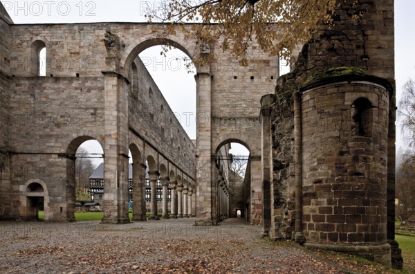 Paulinzella, monastery ruins. Main construction period 1105-24 Ruins since 16-17th century Church v