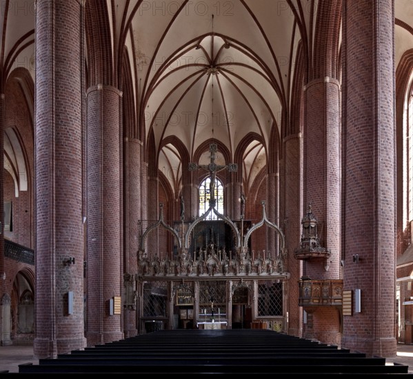 Interior facing east, 15th century, St., Sankt, Saint