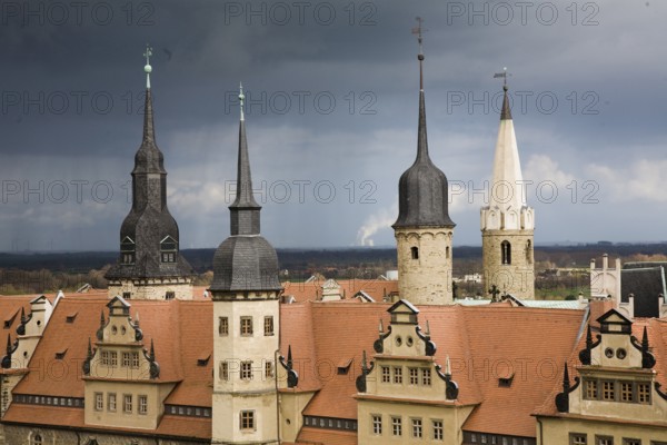 Merseburg/Saale, castle and towers of the cathedral