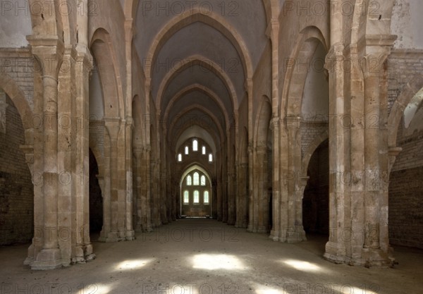 Fontenay Abbey Church Interior to the altar, St, Saint, Saint