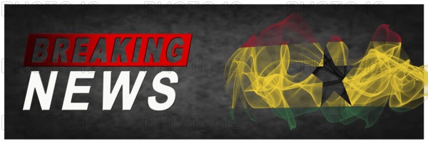 Ghana Breaking News, Smoke Flag Background