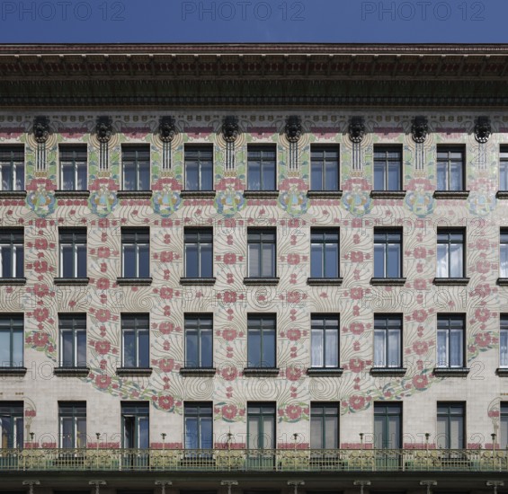 Vienna, Linke Wienzeile No. 40, residential building by Otto Wagner 1898-1899