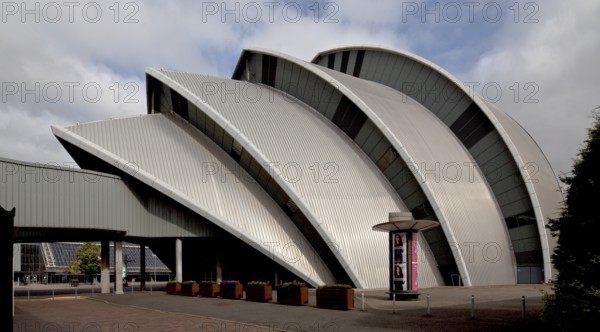 Glasgow Clyde Auditorium, concert hall, architect Sir Norman Foster, completed in 1998, called