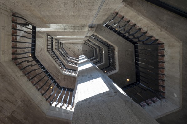 Bergisch-Gladbach, district of Bensberg, town hall, built 1964-1969 by Gottfried B?hm on the ground