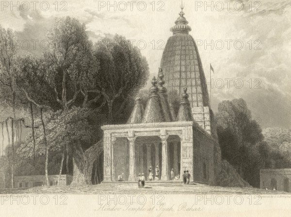 Hindu temple at Gyah, Bihar, India, Asia