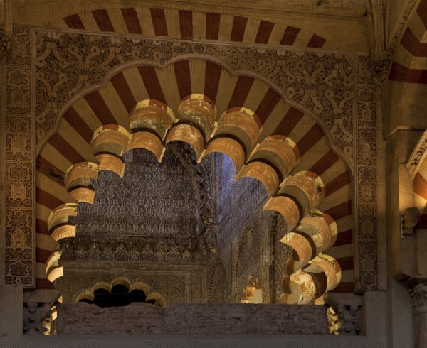 Mezquita-Catedral de Córdoba, interior, view through a multi-pass arch into a separate room, St.,