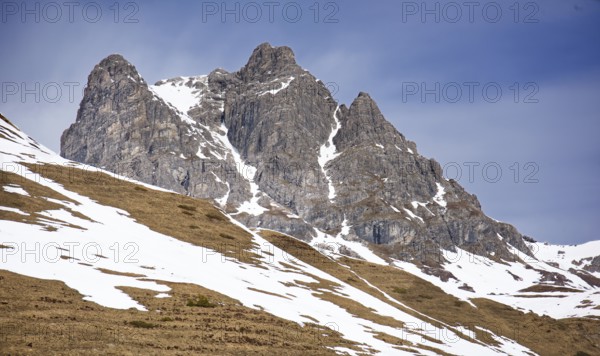 Impressive mountain in the Lechtal Alps, Tyrol, Austria, Europe