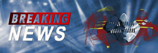 Eswatini Breaking News, Smoke Flag Background