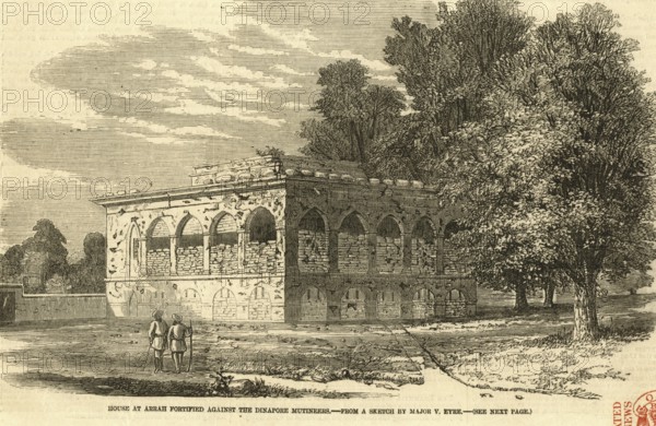 House at Arrah fortified against the Dinapore Mutineers, Bihar, India, Asia