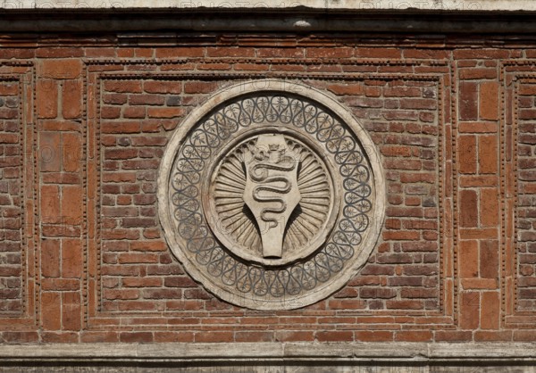 Italy Milan Milan Church of Santa Maria delle Grazie Coat of arms of the House of VISCONTI c. 1500