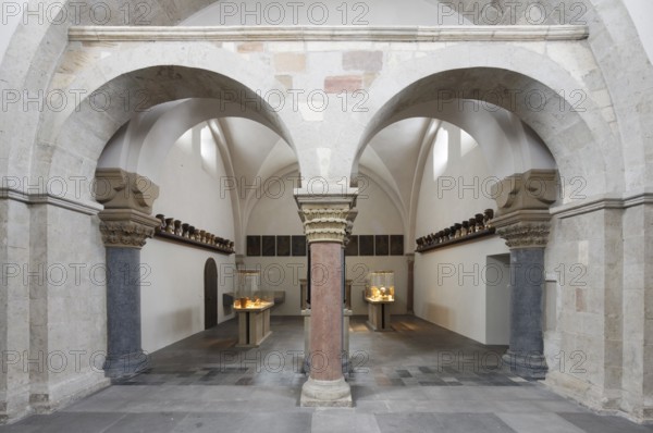 West gallery, view to the west into the treasury, St., Sankt, Saint