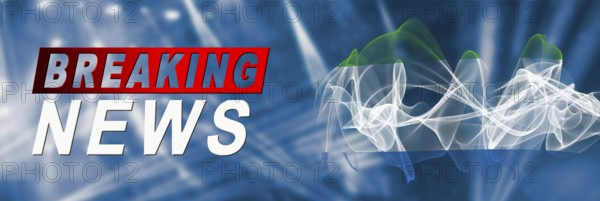 Sierra Leone Breaking News, Smoke Flag Background