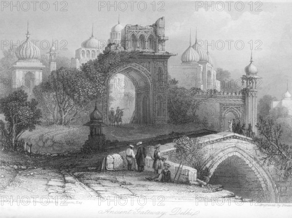 Ancient gateway, Delhi, India, Asia