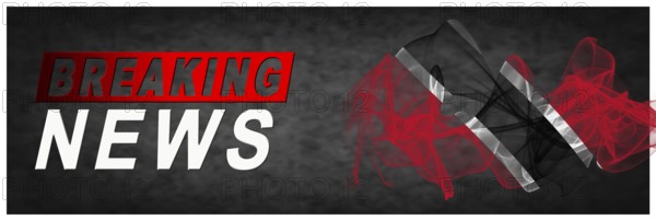 Trinidad and Tobago Breaking News, Smoke Flag Background