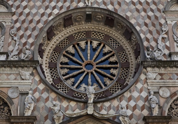 Italy Bergamo 89428 Colleoni Chapel built from 1472 to the beginning of the 16th century Facade