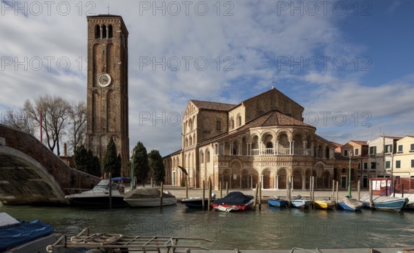 Italy Venice Island of Murano -181 Basilica Santi Maria e Donato completed 1140 View from the east