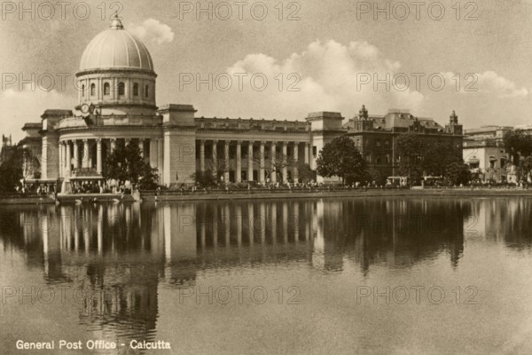 Postcard of General Post office, Calcutta Kolkata, West Bengal, India, Asia