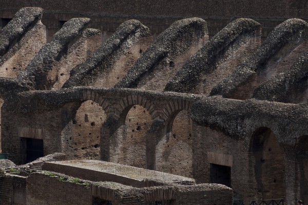 Brick masonry substructures for the spectator stands