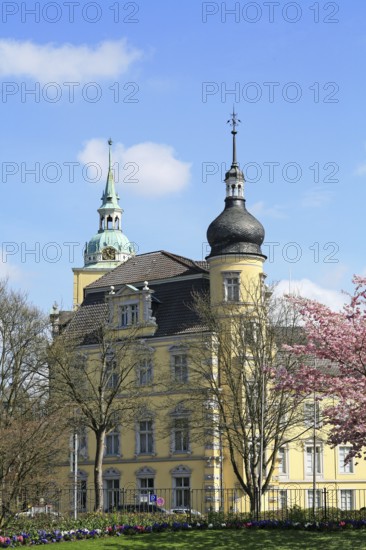 Castle towers, Oldenburg Castle, two-winged complex, City of Oldenburg, Lower Saxony, Germany,