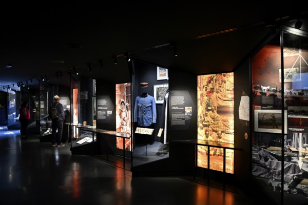 Exhibits in the Memorial de Verdun, Museum, First World War, Verdun, Grand Est region, France,