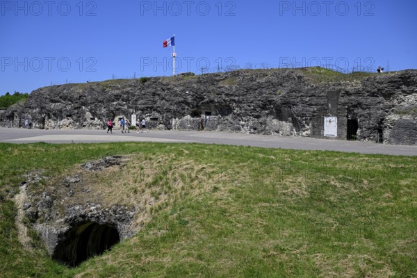 Fort de Vaux, French fortress from the First World War, Verdun battlefield, First World War,
