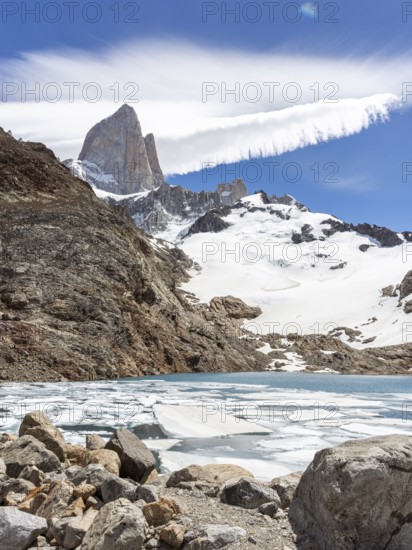 Mount Fitz Roy, Laguna de los Tres Trail, El Chaltén, Santa Cruz Province, Argentina, South America