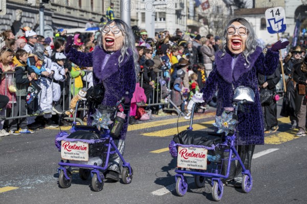 Carnival revellers Pensioners Rollator