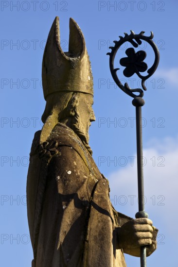 Statue of Bishop Boniface at the collegiate church of St Boniface, Freckenhorst, Warendorf,