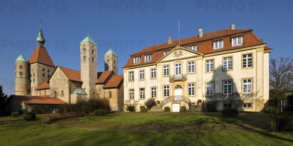 Collegiate Church of St Boniface with Freckenhorst Castle, Warendorf, Münsterland, North