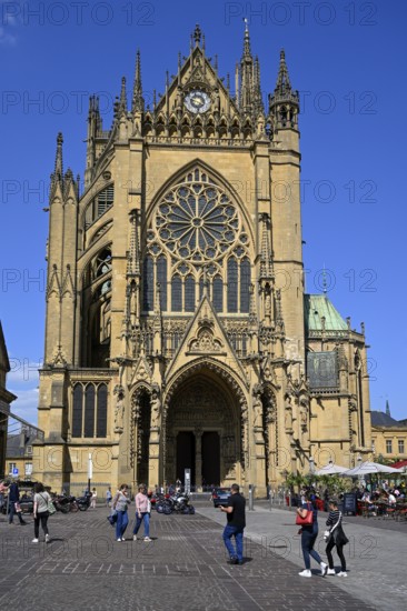 Saint-Étienne Gothic Cathedral, St Stephen's Cathedral, Metz, Grand Est region, France, Europe