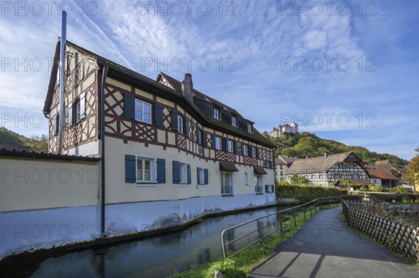Historic house on the Trubach, above Egloffstein Castle, built around 1150, Upper Franconia,