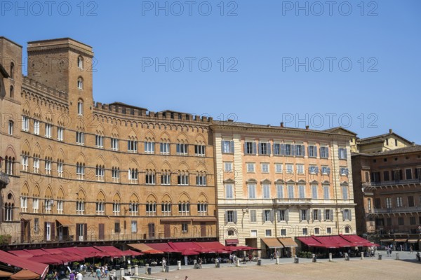 Piazza del Campo, Siena, Unesco World Heritage Site, Tuscany, Italy, Europe