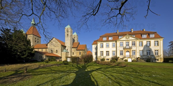 Collegiate Church of St Boniface with Freckenhorst Castle, Warendorf, Münsterland, North